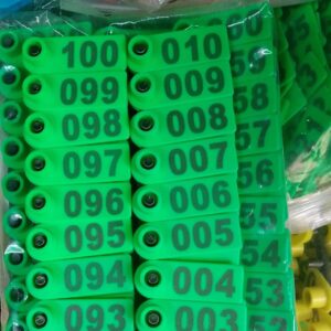 Sheep and goat ear tags for livestock identification in Kenya